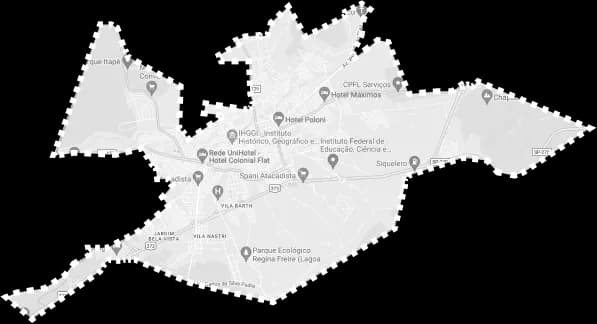 Mapa de Itapetininga